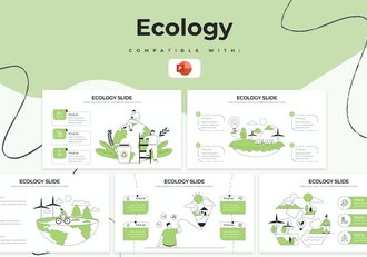 教育生态环境保护信息图形PPT模板 - 顶尖PPT