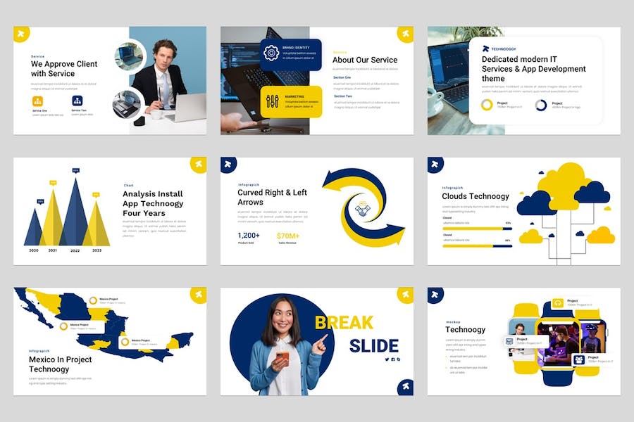 人工智能技术应用讲述知识传播展示PPT模板 - 顶尖PPT