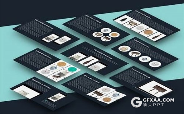 60页简约大气家具产品展示PPT模板5种主题配色 - 顶尖PPT