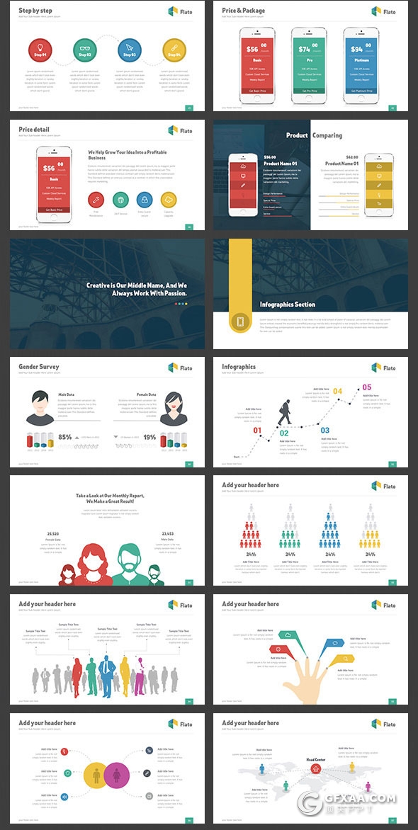 150页商务风格公司架构人员介绍keynote模板 - 顶尖PPT