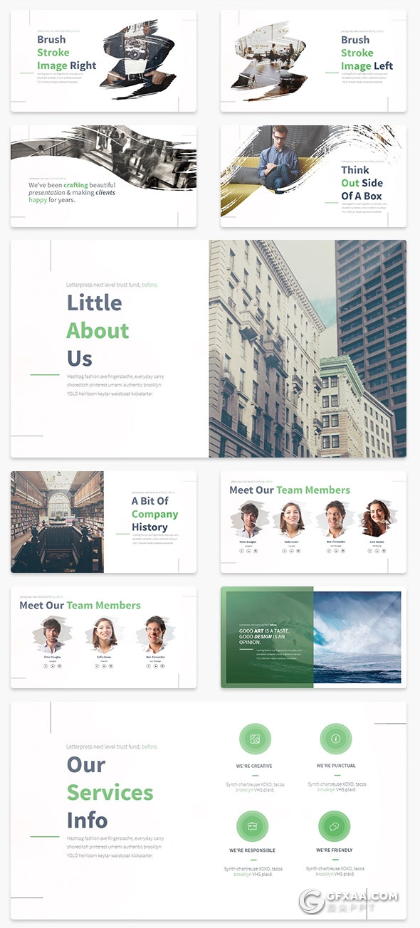 100页精致图形设计 高逼格商务keynote模板 - 顶尖PPT