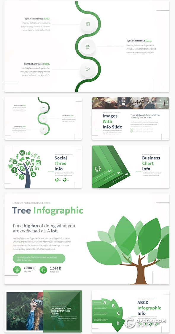 100页精致图形设计 高逼格商务keynote模板 - 顶尖PPT