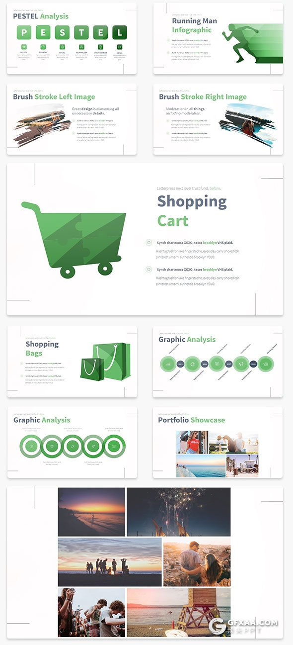 100页精致图形设计 高逼格商务keynote模板 - 顶尖PPT