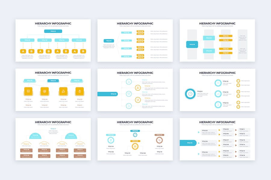 企业组织架构图业务层级结构Keynote模板 - 顶尖PPT