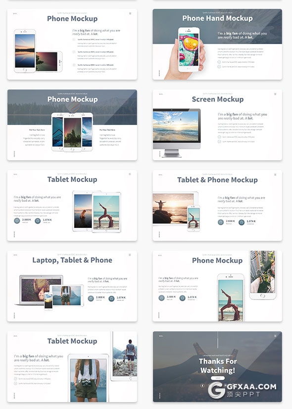 100页10种配色精致图形设计商务通用keynote模板 - 顶尖PPT