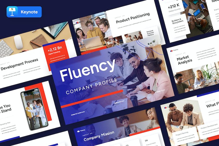 企业公司简介品牌形象Keynote模板 - 顶尖PPT