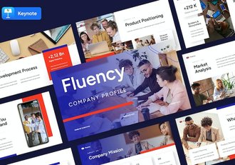 企业公司简介品牌形象Keynote模板 - 顶尖PPT