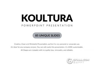 85页白底简约大气商务风格keynote模板 - 顶尖PPT