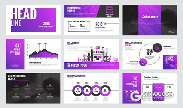 90页卡通风格商务演示文稿AI/EPS/PDF三种格式 - 顶尖PPT