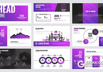 90页卡通风格商务演示文稿AI/EPS/PDF三种格式 - 顶尖PPT