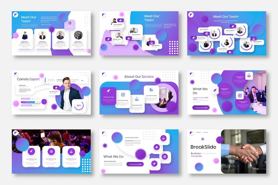 精美大气业务合作商业计划团队介绍商务PPT模板 - 顶尖PPT