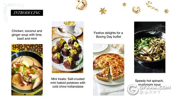 简约唯美风格圣诞节keynote模板 - 顶尖PPT