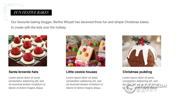 简约唯美风格圣诞节keynote模板 - 顶尖PPT