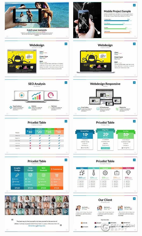 【1.41GB】200页多种行业通用PPT模板 4种尺寸15种主题配色 - 顶尖PPT