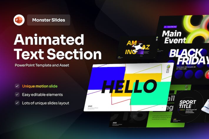 创意动漫效果动画文本PPT模板 - 顶尖PPT