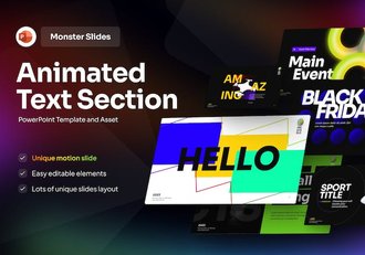 创意动漫效果动画文本PPT模板 - 顶尖PPT