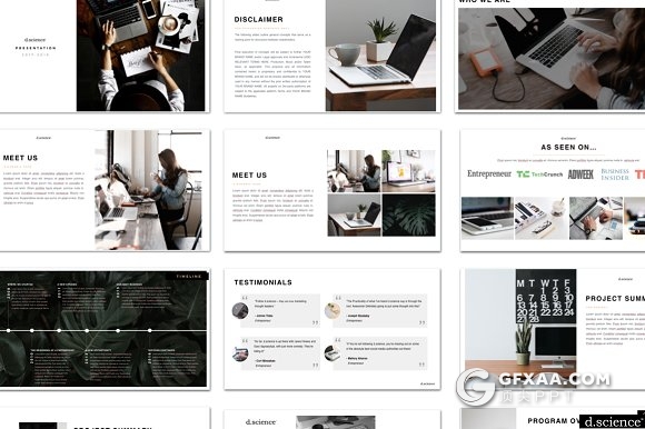 34页极简风格PPT+keynote模板 包含68张高清配图 - 顶尖PPT