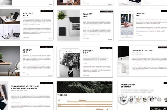 34页极简风格PPT+keynote模板 包含68张高清配图 - 顶尖PPT