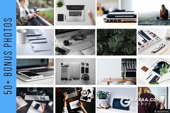 34页极简风格PPT+keynote模板 包含68张高清配图 - 顶尖PPT