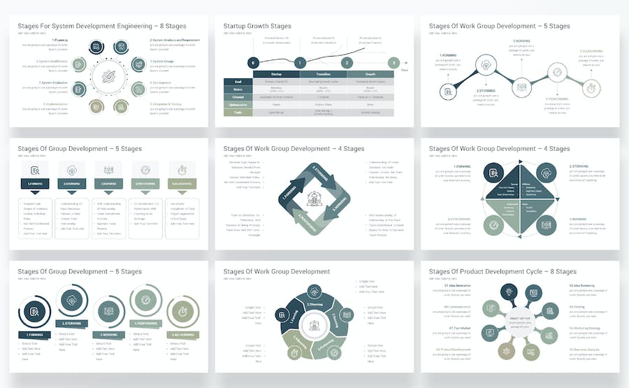 产品开发阶段流程管理展示PPT模板 - 顶尖PPT