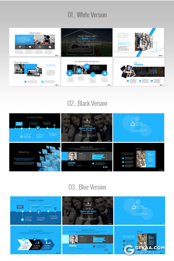 57页欧美商务风格多用途PPT模板 - 顶尖PPT
