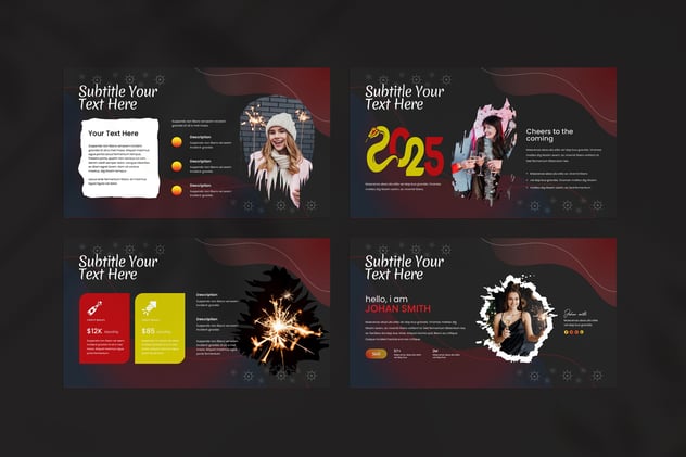 新年活动节日狂欢PPT模板 - 顶尖PPT