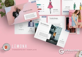 31页时尚服装展keynote模板 5种主题配色 - 顶尖PPT