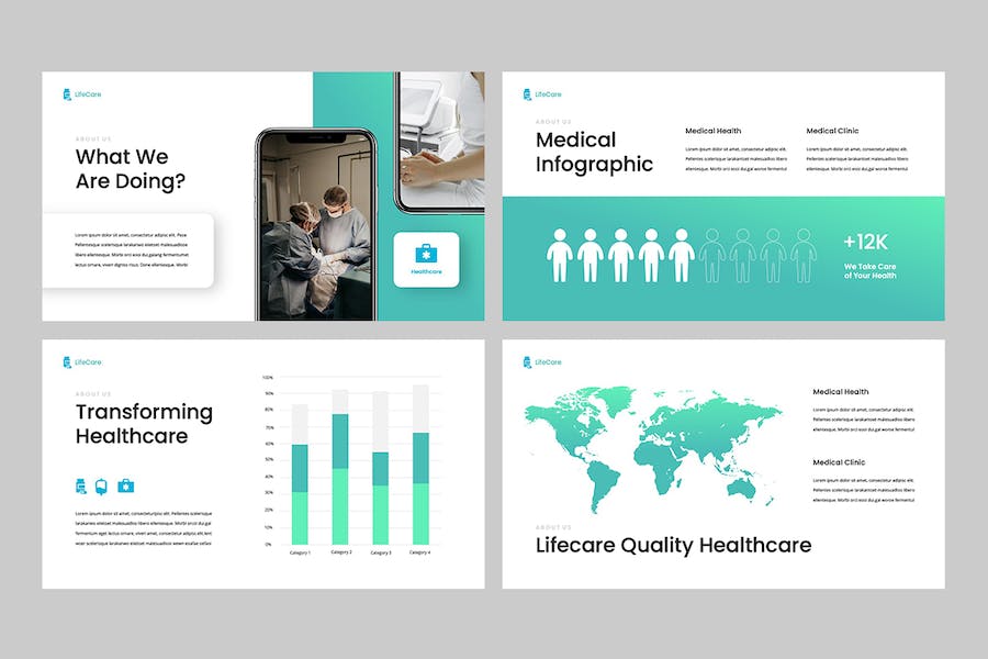 医疗健康保障服务项目方案Keynote模板 - 顶尖PPT