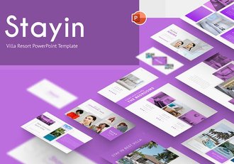 旅游度假美国PPT模板 - 顶尖PPT