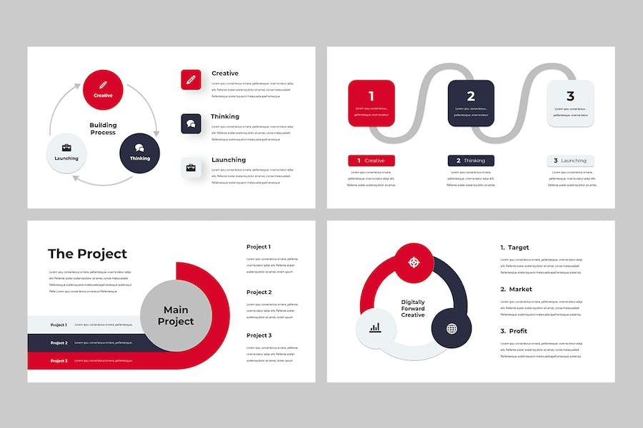 数据分析图表流程图keynote模板 - 顶尖PPT