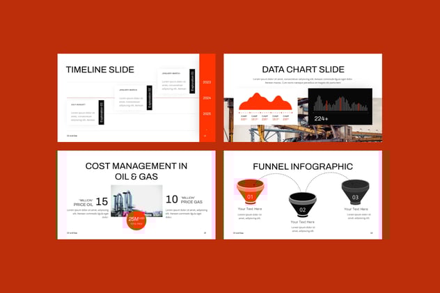 石油能源行业项目方案PPT模板 - 顶尖PPT