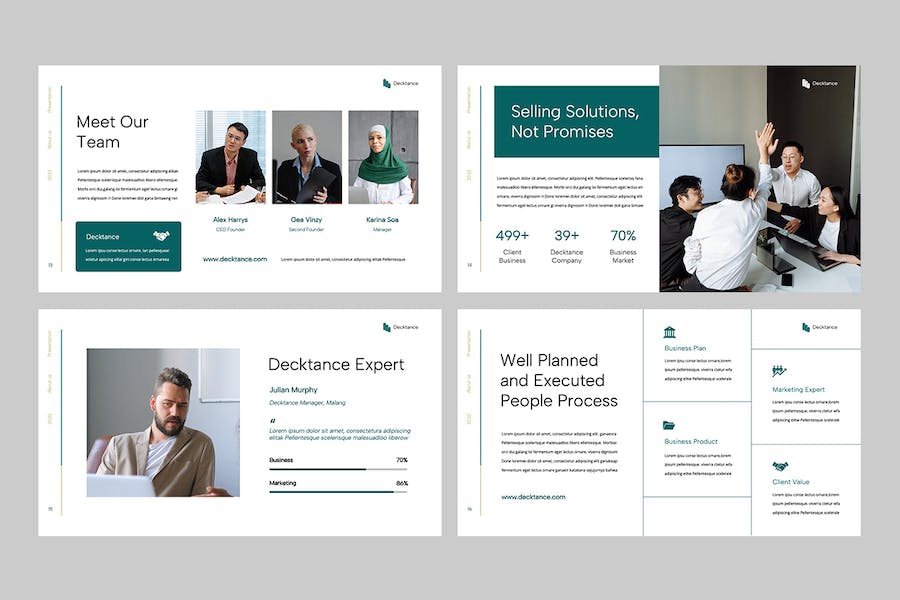 专业商务咨询Keynote演示模板 - 顶尖PPT