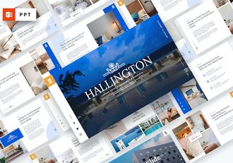 豪华酒店品牌形象宣传展示PPT模板 - 顶尖PPT