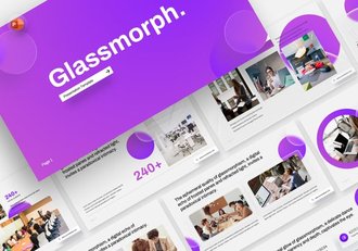 玻璃质感商务通用国外PPT模板 - 顶尖PPT