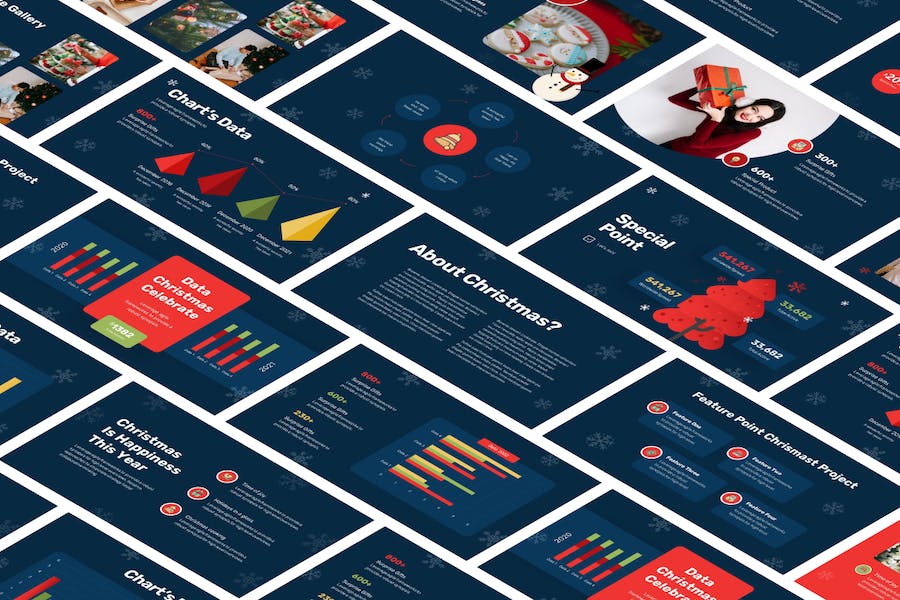 圣诞节消费促销营销PPT模板 - 顶尖PPT