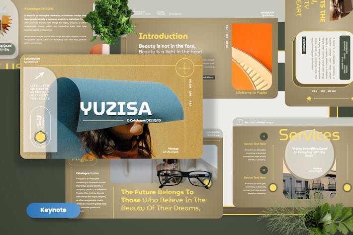 美学艺术设计风格展示讲座Keynote模板 - 顶尖PPT