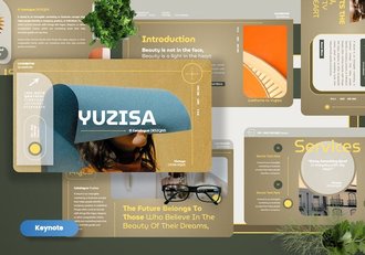 美学艺术设计风格展示讲座Keynote模板 - 顶尖PPT