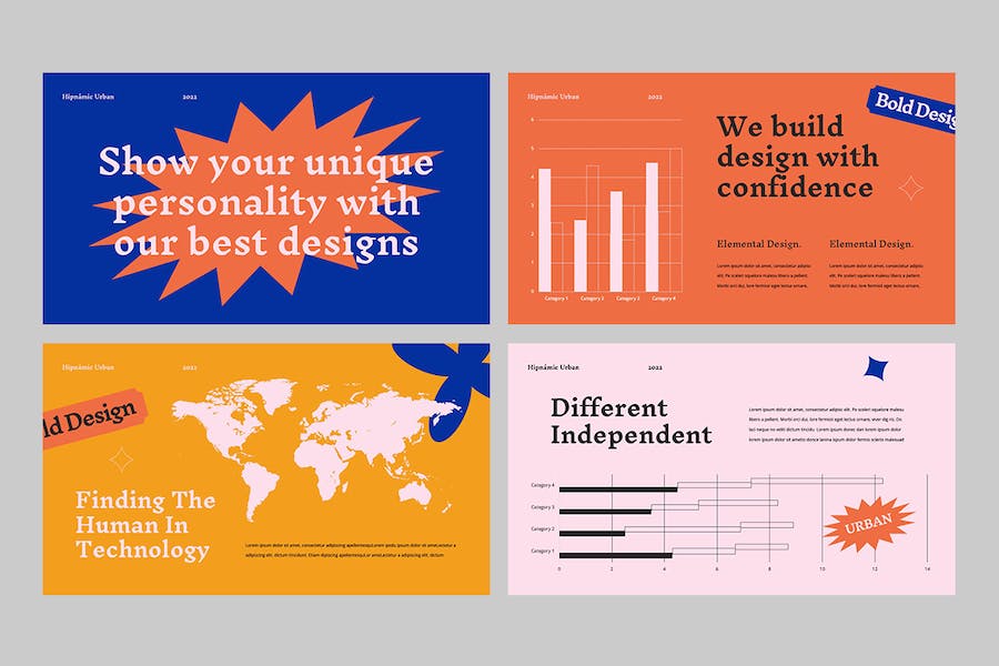 时尚创意品牌视觉设计Keynote模板 - 顶尖PPT