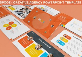 创意机构广告公司团队介绍展示PPT模板 - 顶尖PPT