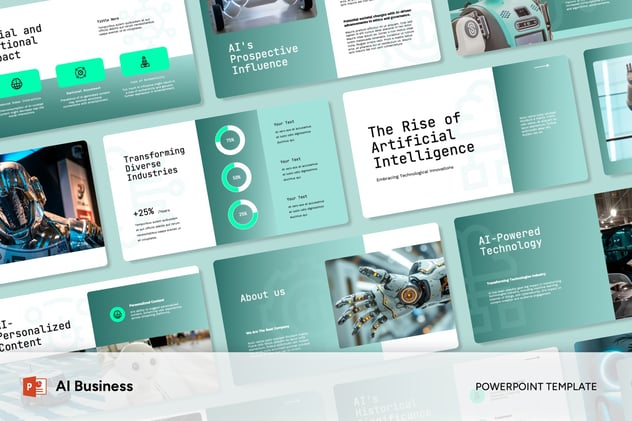 AI业务合作项目展示PPT模板 - 顶尖PPT