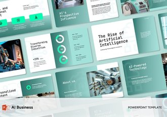 AI业务合作项目展示PPT模板 - 顶尖PPT