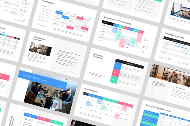 甘特图数据记录展示PPT模板 - 顶尖PPT