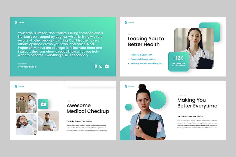 医疗健康保障服务项目方案Keynote模板 - 顶尖PPT