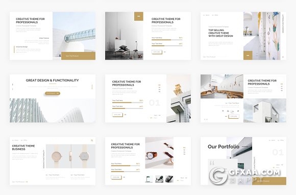 148页简约尊贵 欧美商务风格PPT模板 - 顶尖PPT