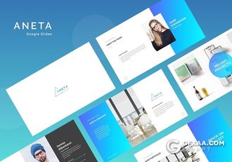 74页蓝色渐变欧美商务多用途PPT模板 - 顶尖PPT