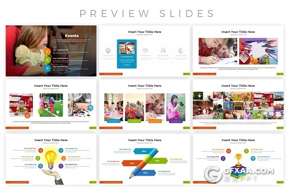30页幼儿园儿童成长系列PPT模板 - 顶尖PPT