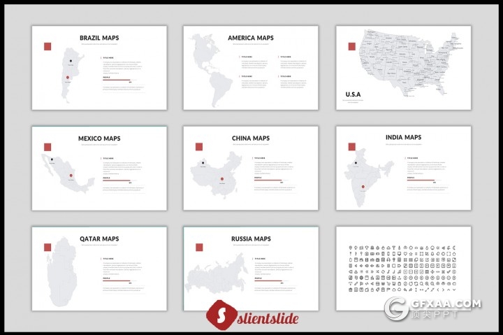 84页红色简约商务风格PPT模板 - 顶尖PPT
