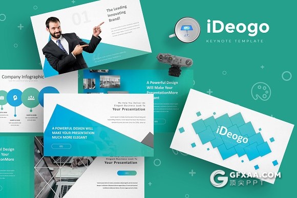 30页创意商务风格国外高端keynote模板 5种配色 - 顶尖PPT