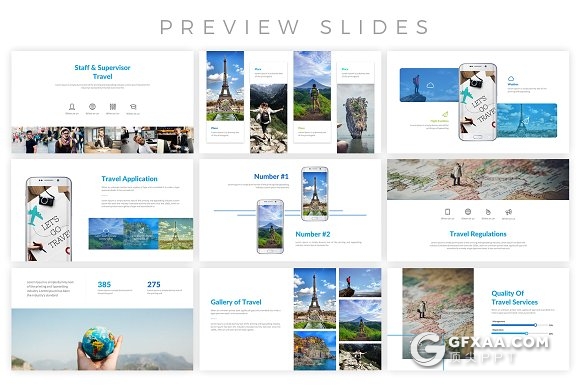 30页旅游度假景点介绍展示PPT模板 - 顶尖PPT