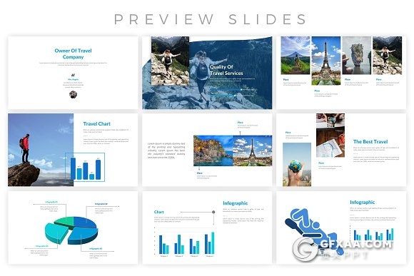 30页旅游度假景点介绍展示PPT模板 - 顶尖PPT